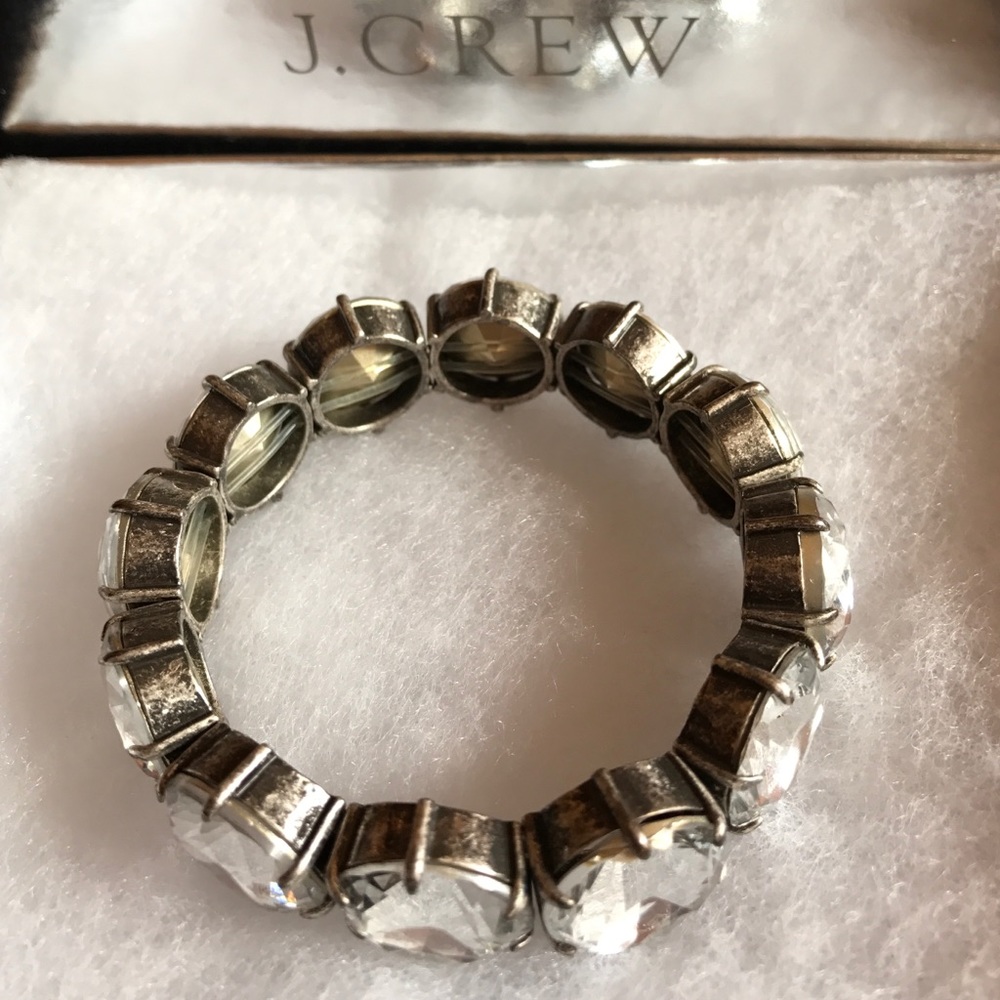 J Crew crystal stretch bracelet